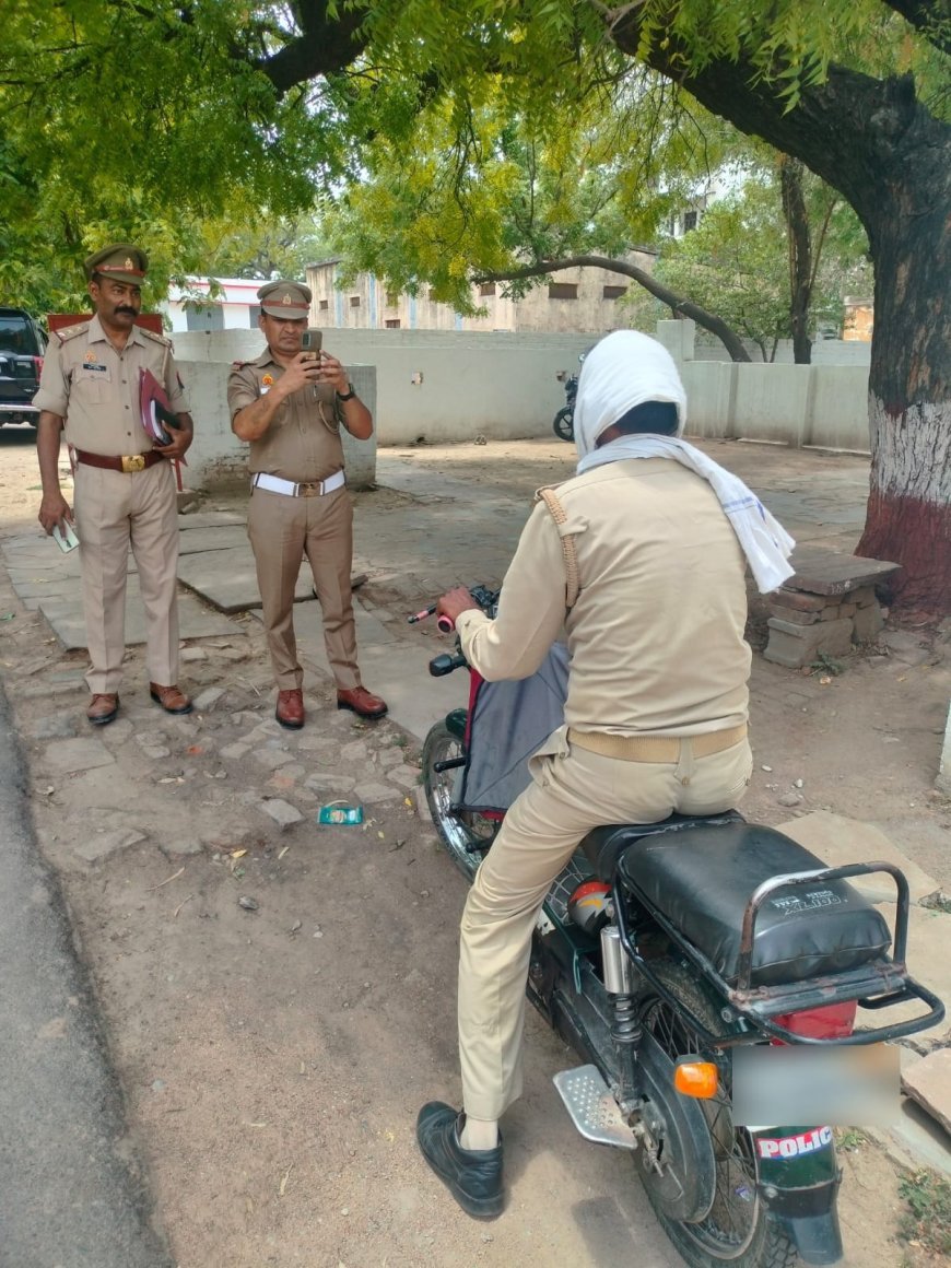 यातायात निरीक्षक द्वारा कुल   142 वाहनों का चालान कर  चालकों को यातायात नियमों का पालन करने के लिए किया जागरूक