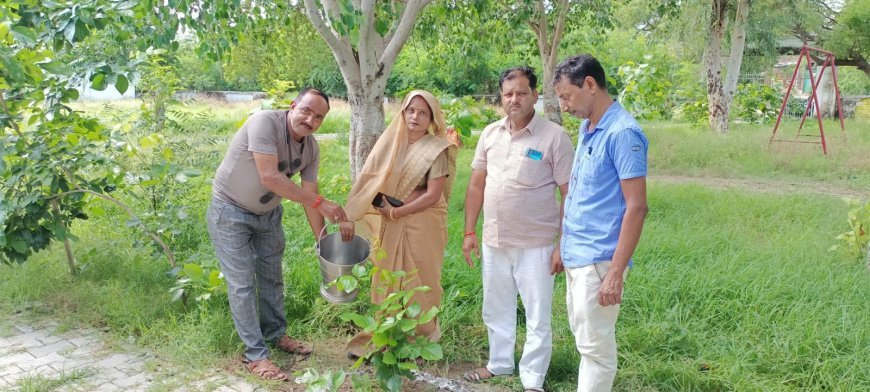 बृक्ष हमारी धरा का सौंदर्य है- ब्लाक प्रमुख रानी देवी बर्मा