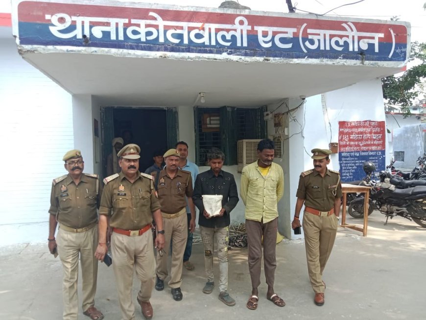 एट पुलिस ने दो शातिर चोरों को दुर्गा माँ की मूर्ति एवं रुपयों के साथ किया गिरफ्तार