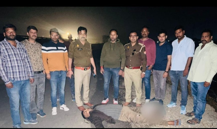 पुलिस अभिरक्षा में अस्पताल से फरार शातिर अपराधी जितेन्द्र मुठभेड़ में पुनः गिरफ्तार