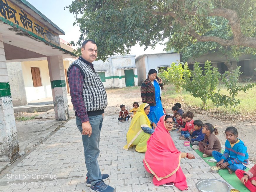 हॉट कुक्ड योजना का हुआ क्रियान्वयन