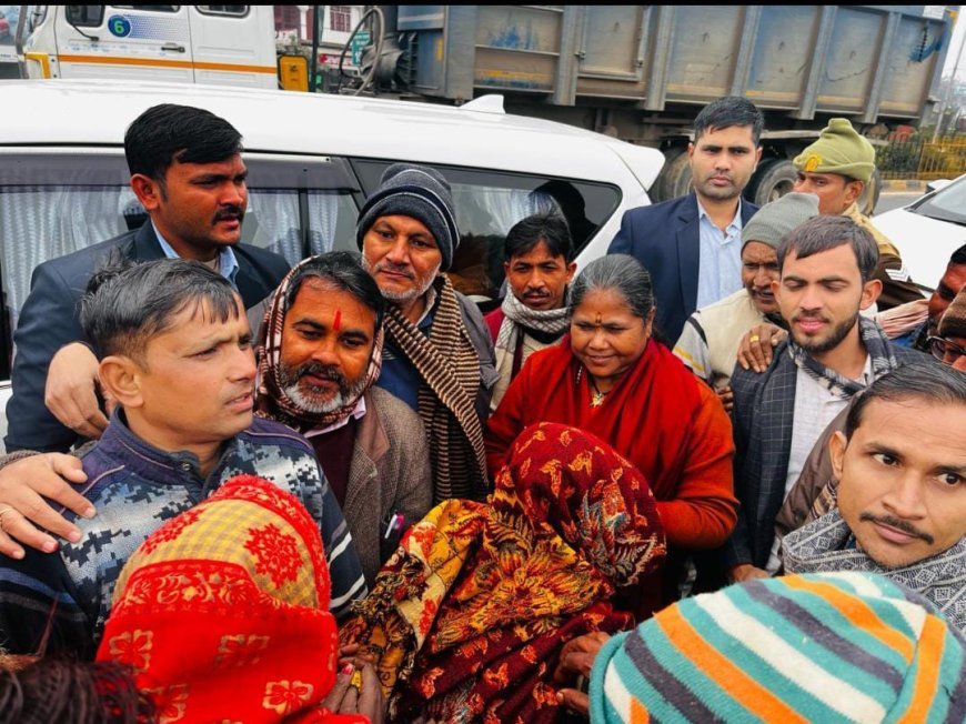 केंद्रीय मंत्री का भाजपा कार्यकर्ताओं तथा समर्थकों ने स्वागत किया