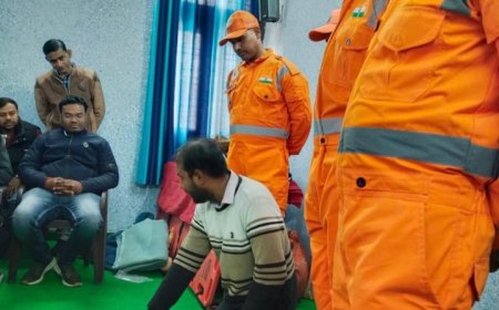 एनडीआरएफ की टीम ने जनपद के विभिन्न क्षेत्रों का किया दौरा