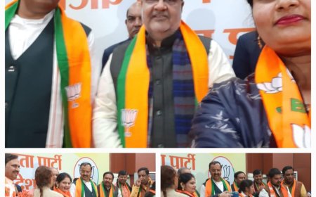 नगर पंचायत एट की अध्यक्ष श्रीमती पूनम की पुनः भारतीय जनता पार्टी मे वापसी