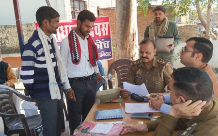 थाना समाधान दिवस में आयी 3 शिकायतें मौके पर निस्तारण