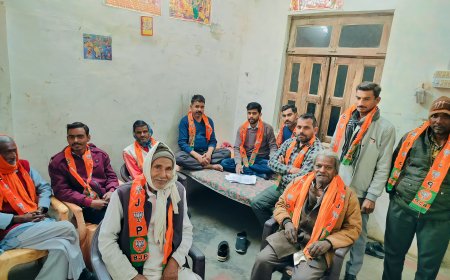 बूथ चलो अभियान के अंतर्गत बूथ का हुआ सत्यापन