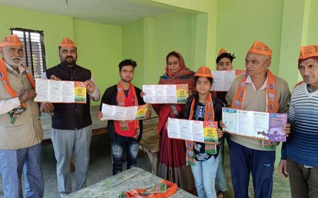 भाजपाई अपने अपने क्षेत्रों में गांव चलो अभियान में जुटे