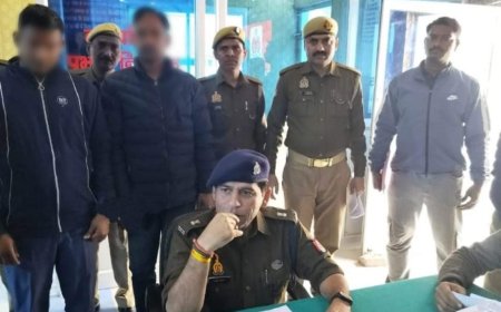 एटीएम कार्ड बदलकर ठगी करने वाले दो अभियुक्त चढ़े पुलिस के हत्थे