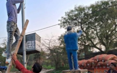 मूर्तियों की सुरक्षा के लिए लगाए जा रहे सीसी टीवी कैमरे