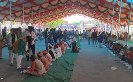 श्रीमद्भागवत कथा के समापन पर हुआ विशाल भंडारा