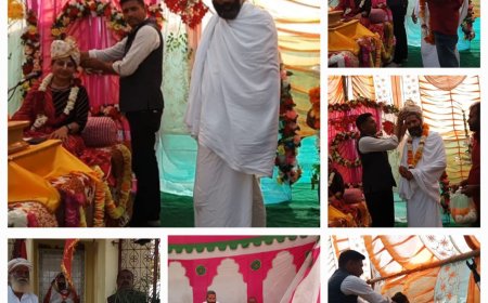 ग्राम प्रधान ने किया कथावाचिका को सम्मानित