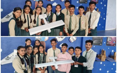 एमएल कॉन्वेंट स्कूल ने टेलीस्कोप सूर्य अवलोकन एवं आरसी विमान निर्माण कार्यशाला का किया आयोजन