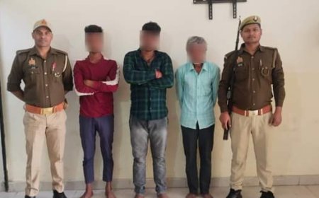 कालपी कोतवाली पुलिस ने तीन अभियुक्त को किया गिरफ्तार