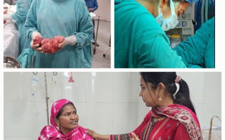 बच्चेंदानी में गांठ का हुआ सफल ऑपरेशन