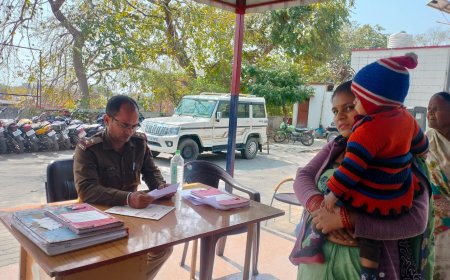 थाना समाधान दिवस में आयी 2 शिकायतें मौके पर 1 का निस्तारण