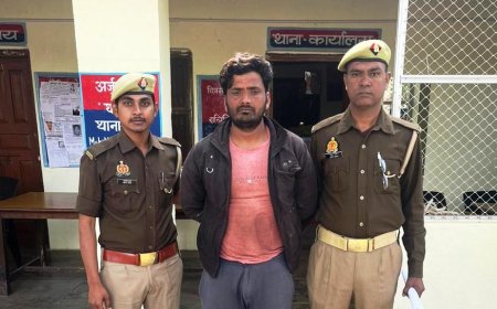 हिस्ट्री शीटर को तमन्चा कारतूस के साथ गिरफ्तार कर भेजा जेल