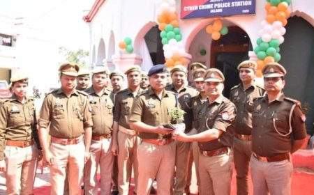 जनपद के पहले साइबर थाने का एसपी ने किया लोकार्पण