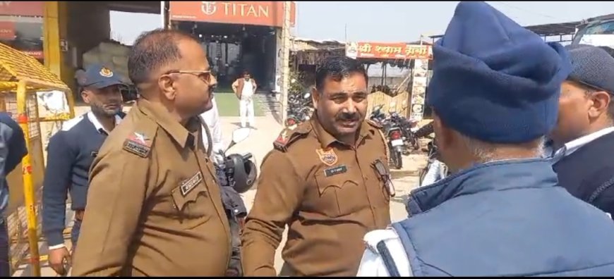 बॉर्डर पर जंग की स्थिति राजस्थान व हरियाणा पुलिस आमने-सामने