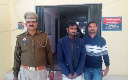 जिला बदर अपराधी को गिरफ्तार कर भेजा जेल