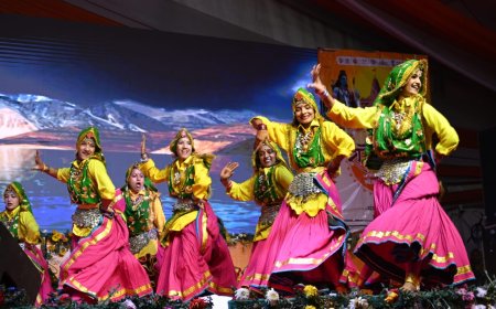 हिमाचल प्रदेश के सिरमौर नाटी नृत्य की खुशबू से महका तुलसी उद्यान मंच