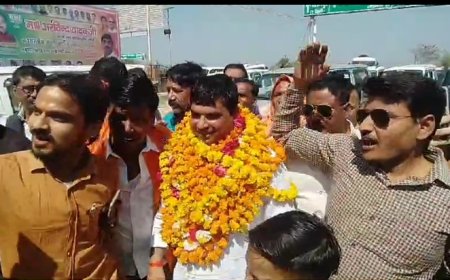 भाजपा में शामिल हुए पालिकाध्यक्ष के रोड शो में उमड़ा जन सैलाब