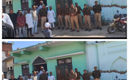 मस्जिदों में शान्ति से पढ़ी गई जुम्मे की नमाज,पुलिस प्रशासन ने किये सुरक्षा के पुख्ता इंतजाम