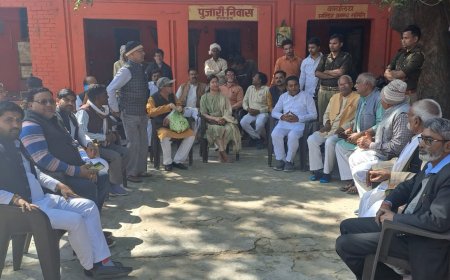 पंचनद धाम को विकसित करने के लिए सरकार द्वारा मिले धन के लिए विधायक के कर कमलों द्वारा हुआ भूमि पूजन