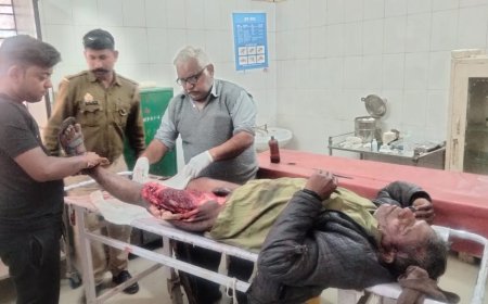 वाहन की चपेट में आकर अधेड़ गम्भीर रूप से घायल