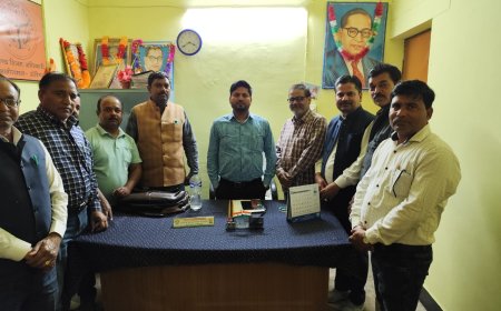 खंड शिक्षा अधिकारी ने किया पद भार गृहण, शिक्षक संघ के पदाधिकारियों ने की शिष्टाचार मुलाकात