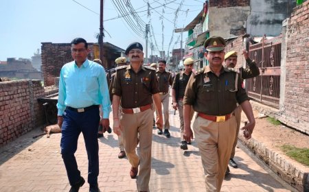 नागरिकता संशोधन अधिनियम व माह रमजान को लेकर पुलिस ने किया मार्च