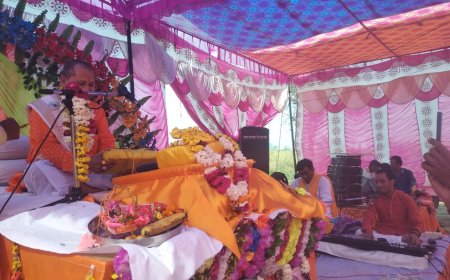 भागवत कथा के तीसरे दिन कथा वाचक ने सुनाया सती चरित्र का रोचक प्रसंग