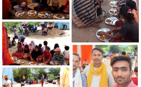 श्रीमद् भागवत महापुराण के समापन पर हुआ विशाल भंडारा