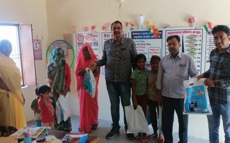 आंगनवाड़ी केंद्र 2 पर  ड्राई राशन का हुआ वितरण