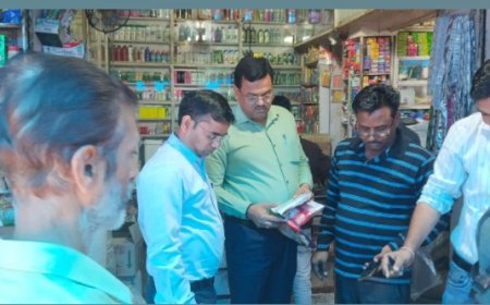 सिटी मजिस्ट्रेट के नेतृत्व में खाद्य सुरक्षा विभाग ने चलाया छापेमारी अभियान