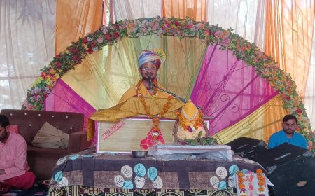 ग्राम पन्यारा में शिव पुराण कथा सुनकर श्रोता हुए भाव विभोर