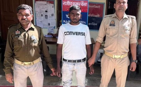 पुलिस ने वारंटी को गिरफ्तारकर भेजा जेल