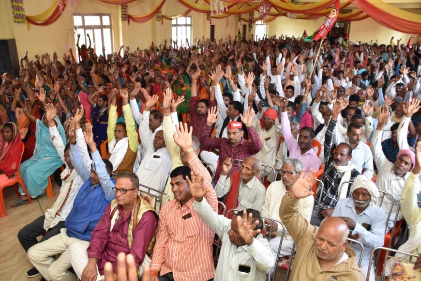 इंडिया गठबंधन के लोकसभा प्रत्याशी अवधेश प्रसाद का अयोध्या में विशाल कार्यकर्ता सम्मेलन संपन्न