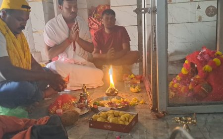 पंचनद धाम क्षेत्र में देवालयों में नवरात्र के प्रथम दिवस पर श्रद्धालुओं की जुटी भीड़