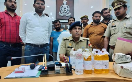 आबकारी विभाग की टीम द्वारा तीन शातिर अभियुक्ताे को 80 लीटर स्पिरिट व 10 लीटर अपमिश्रित शराब के साथ किया गिरफ्तार