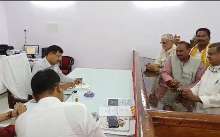 पहले दिन भाजपा के भानुप्रताप वर्मा ने दाखिल किया नामांकन पत्र