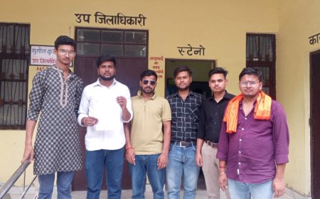 अ भा.वि.परिषद ने छात्र बृत्ति को लेकर एस डी एम को दिया पत्र