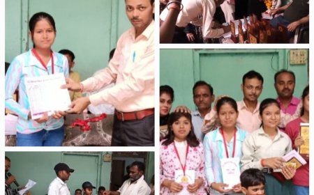 आर0एस0 मेमोरियल पब्लिक स्कूल एट में रिजल्ट कार्ड वितरण के साथ मेधावी छात्र /छात्राओं को किया गया सम्मानित