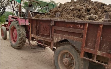 कोंच रोड़ पर चौकी प्रभारी के संरक्षण में फल-फूल रहा अवैध मिट्टी खनन का धंधा