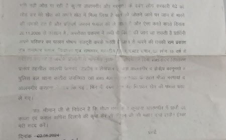 बेवा दलित महिला की भूमि पर दबंग किये कब्जा , एस सी एस टी आयोग के अध्यक्ष बृजलाल से महिला ने लगाई गुहार