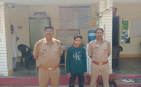 20 लीटर अवैध कच्ची शराब संग पकड़ा गया अभियुक्त