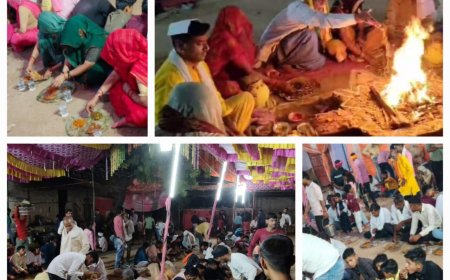 श्रीमद् भागवत कथा के उपरांत हुआ विशाल भंडारे का आयोजन