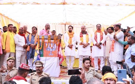 निषाद पार्टी के राष्ट्रीय अध्यक्ष डॉ संजय निषाद ने अंबेडकर नगर भाजपा के रितेश पांडे को जिताने की की अपील