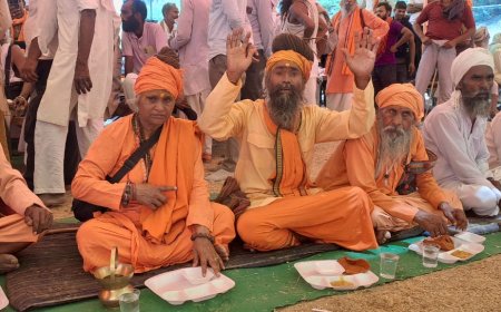 श्री सीताराम महायज्ञ, भागवत कथा का समापन पूर्णाहुति के बाद विशाल भंडारे का आयोजन