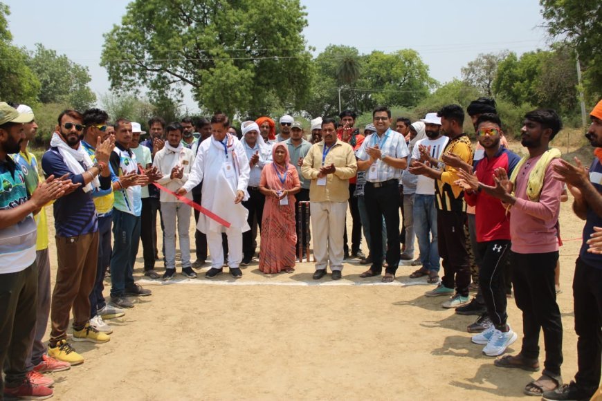 चंबल क्रिकेट लीग सीजन 3 का शुभारंभ, गर्मी की परवाह नहीं, हो रही रनों की बरसात