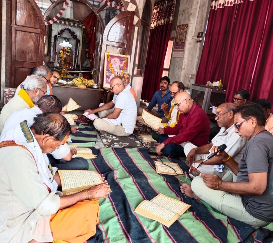 श्री हनुमान मन्दिर नवीन गल्ला मंडी जालौन में सुंदरकांड व हनुमान चालीसा पाठ सम्पन्न